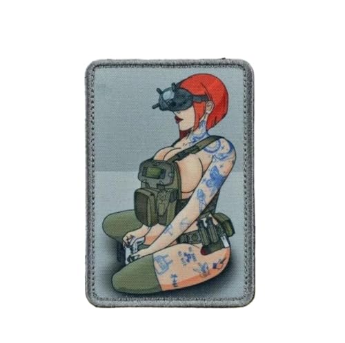 1 x bestickter Aufnäher für Damen, taktischer Militäraufnäher mit Hakenverschluss, Applikationen für taktische Rucksäcke, Hüte, Lunch-Taschen, Westen, Jacken 1 x bestickter Aufnäher für Damen, taktischer Militäraufnäher mit Hakenverschluss, Applikationen für taktische Rucksäcke, Hüte, Lunch-Taschen, Westen, Jacken von RAILONCH