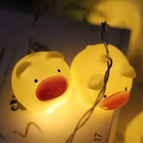 LEDs Lichterkette Cartoon Tiere Batteriebetrieben Deko für Garten, Bäume, Terrasse, Weihnachten, Hochzeiten, Innen und außen 150cm (Schweinchen) von RAILONCH