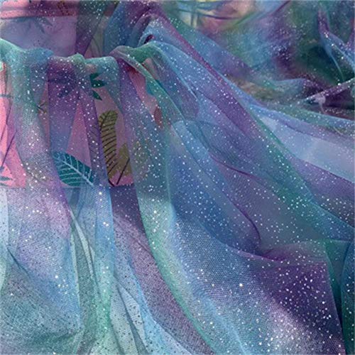 RAILONCH 2pcs Regenbogen Tulle Tüll DIY von Hand Bogen Kopfschmuck Kleidungsstoff für Hochzeit Geburtstag Party Festliche Event Decor Supplies (A) von RAILONCH