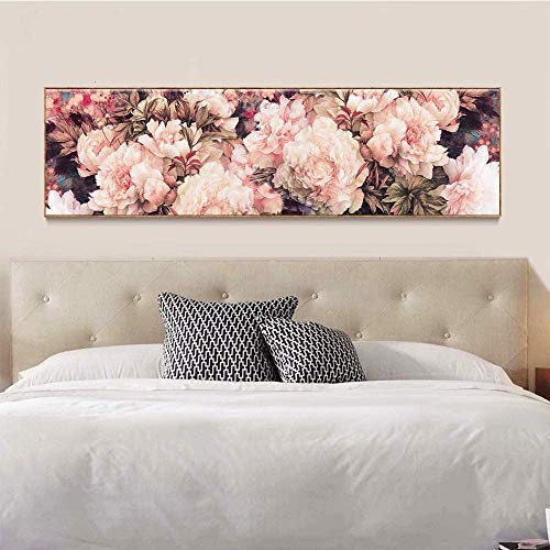 RAILONCH DIY 5D Diamant Painting Set - Blumen - Diamond Painting Full Strass für Schlafzimmer Wand und Wohnzimmer (B,100×30cm) von RAILONCH