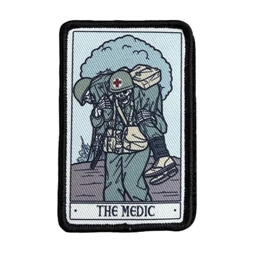 Taktischer Moral-Patch, Skelett-Soldaten-Abzeichen, Klettverschluss – Meme-Moral-Patch für Rucksäcke, Hundegeschirr, Hüte – DIY-Applikationszubehör von RAILONCH