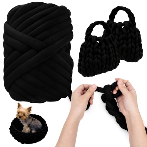 Grobes Garn zum Handstricken, RAINFLOW weiches Armstrickgarn, 0,2 kg/9,1 m, extra dicke Garne, Idee für Anfänger zum Selbermachen, Körbe, Taschen, Haustiernester, Kissen, Wanddekoration, 1 Stück Grobes Garn zum Handstricken, RAINFLOW weiches Armstrickgarn, 0,2 kg/9,1 m, extra dicke Garne, Idee für Anfänger zum Selbermachen, Körbe, Taschen, Haustiernester, Kissen, Wanddekoration, 1 Stück von RAINFLOW