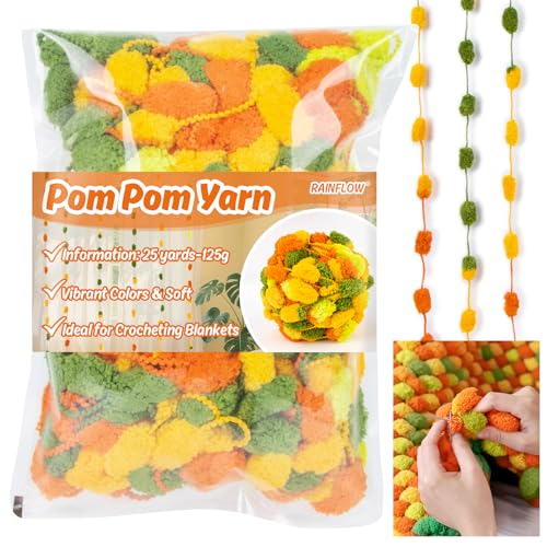 RAINFLOW 1 Packung Pom Bomb Garne – Knäuelgarn RAINFLOW 1 Packung Pom Bomb Garne – Knäuelgarn von RAINFLOW