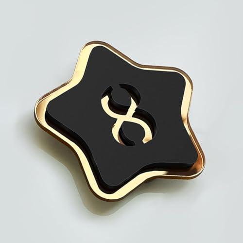Runder Nummernschildaufkleber aus Acryl for Schließfächer, Tischnummernkarte for Restaurants, for Wohnhäuser, Wohnungen, Büroräume, Briefkästen, Nummernschild aus Acryl(6cm Star,1-20) von RAKKYOFD