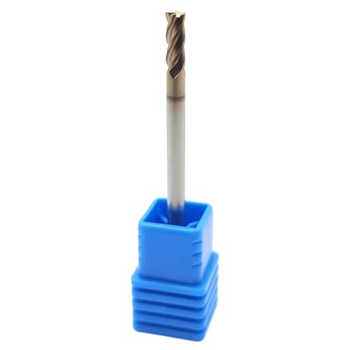VHM Fräser - Schaftfräser 3 x 8 x 50 mm - Hartmetallfräser mit 4 Schneiden TiSiN 55 HRC von RALMETAL