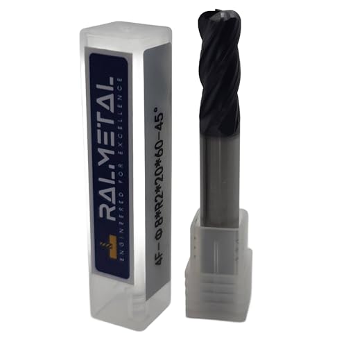 VHM Radialfräser Schaftfräser Hartmetal 12 x 12 x 75 mm R1 45 HRC 4-schneidig Fräser VHM Radialfräser Schaftfräser Hartmetal 12 x 12 x 75 mm R1 45 HRC 4-schneidig Fräser von RALMETAL