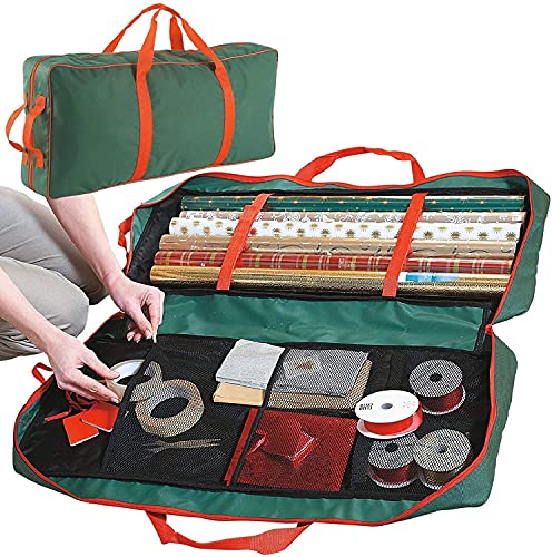 RAM ONLINE Weihnachts-Geschenkpapier-Aufbewahrungstasche, Stoff, Geschenkpapier, Aufbewahrung RAM ONLINE Weihnachts-Geschenkpapier-Aufbewahrungstasche, Stoff, Geschenkpapier, Aufbewahrung von RAM ONLINE