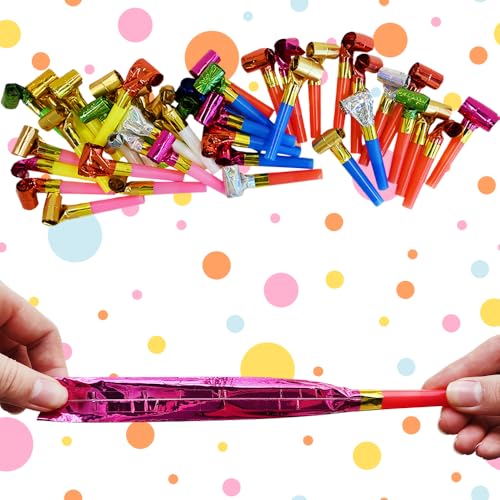 Ram® 40 Stück Kinder-Geburtstagsparty-/Hochzeitsparty-Gebläse, lustige Party-Pfeifen, Pfeifen, Gebläse von RAM ONLINE