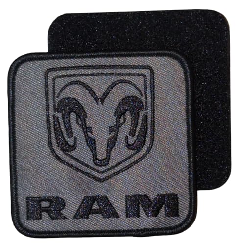 Ram Aufnäher mit Trucks-Logo, bestickt, schwarz, 7,6 x 7,6 cm, Stickerei-Flicken für Kleidung, Rucksäcke, Hüte, Jacken und Jeans Ram Aufnäher mit Trucks-Logo, bestickt, schwarz, 7,6 x 7,6 cm, Stickerei-Flicken für Kleidung, Rucksäcke, Hüte, Jacken und Jeans von RAM