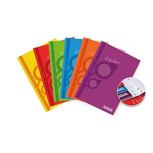 RAMBLOC Protect Heft A4, 1 liniert, 64 Seiten, 80 g/m² FSC-Papier, perforiert & verstärkt, 6 Farben sortiert RAMBLOC Protect Heft A4, 1 liniert, 64 Seiten, 80 g/m² FSC-Papier, perforiert & verstärkt, 6 Farben sortiert von RAMBLOC