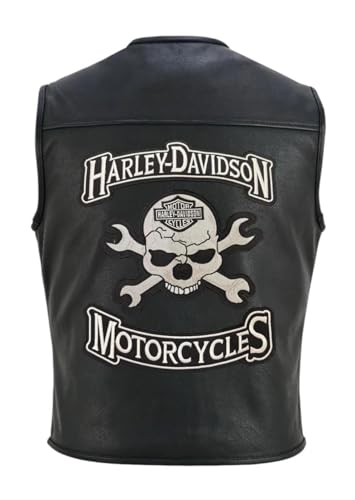 Ram001 Harley-Aufnäher zum Aufbügeln, für Lederjacken und Westen, 3-teiliges Set von RAMI AMZ