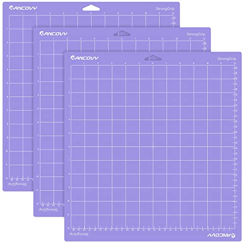 Strong Grip Schneidematte für Cricut Explore One/Air/Air 2/Maker, 3 Packungen, Lila von RANCOVY
