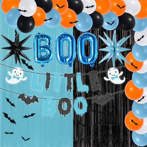 Halloween Babyparty Dekorationen Little Boo Gruselige Babyparty Party Dekorationen (Blau) von RANERVZ