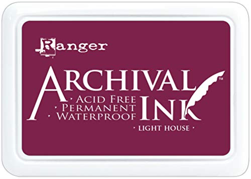 RANGER INDUSTRIES 617146 Archival Ink Pads Ranger-ArchivalTM Stempelkissen-Light House, Leuchthaus, 2 x 3 inches von RANGER INDUSTRIES