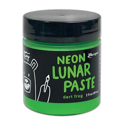 RANGER INDUSTRIES HUA86147 Dart Frog Neon Mondpasten, 57 ml Schablonenpaste, grün, Einheitsgröße von RANGER INDUSTRIES