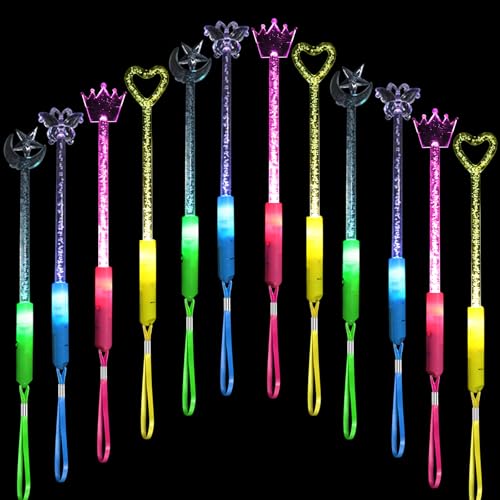 RANJIMA 12 Stück LED Leuchtstäbe, Leuchtspielzeug Partyartikel Set, Leuchtwedel Party Set Knicklichter Licht für Kinder, Led Leuchtstäbe Mitgebsel Kindergeburtstag Geschenke Weihnachten Party Konzert RANJIMA 12 Stück LED Leuchtstäbe, Leuchtspielzeug Partyartikel Set, Leuchtwedel Party Set Knicklichter Licht für Kinder, Led Leuchtstäbe Mitgebsel Kindergeburtstag Geschenke Weihnachten Party Konzert von RANJIMA