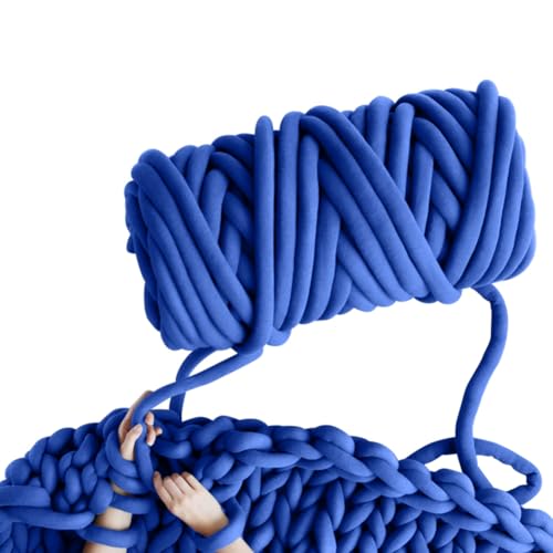 RANJIMA Armstricken Wolle, 500g/25m Chunky XXL Wolles zum Handstricken, Grob Gestrickte Schlauchgarn Häkelwolle Dickes Garn zum Häkeln Stricken für Anfänger, Decken, Tasche, Körbe, Handstrickgarn von RANJIMA
