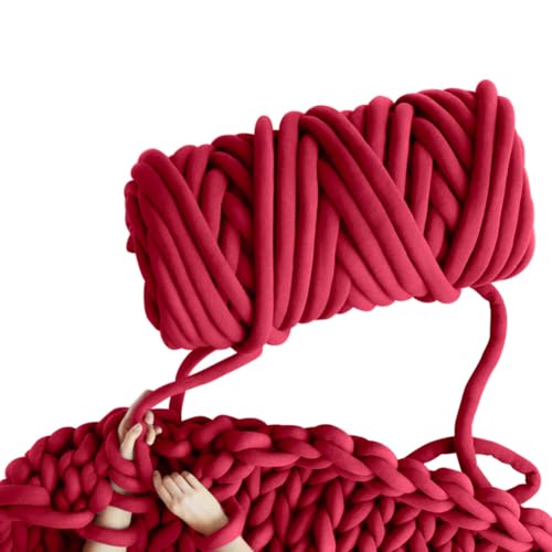 RANJIMA Armstricken Wolle, Chunky XXL Wolle zum Handstricken, 500g/25m Chunky Yarn Schlauchgarn Häkelwolle, Strickwolle Dickes Garn für Anfänger, Decken, Tasche, Handstrickgarn, DIY-Kunsthandwerk RANJIMA Armstricken Wolle, Chunky XXL Wolle zum Handstricken, 500g/25m Chunky Yarn Schlauchgarn Häkelwolle, Strickwolle Dickes Garn für Anfänger, Decken, Tasche, Handstrickgarn, DIY-Kunsthandwerk von RANJIMA