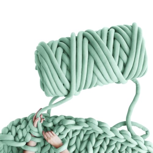 RANJIMA Armstricken Wolle, Chunky XXL Wolle zum Handstricken, 500g/25m Chunky Yarn Schlauchgarn Häkelwolle, Strickwolle Dickes Garn für Anfänger, Decken, Tasche, Handstrickgarn, DIY-Kunsthandwerk RANJIMA Armstricken Wolle, Chunky XXL Wolle zum Handstricken, 500g/25m Chunky Yarn Schlauchgarn Häkelwolle, Strickwolle Dickes Garn für Anfänger, Decken, Tasche, Handstrickgarn, DIY-Kunsthandwerk von RANJIMA