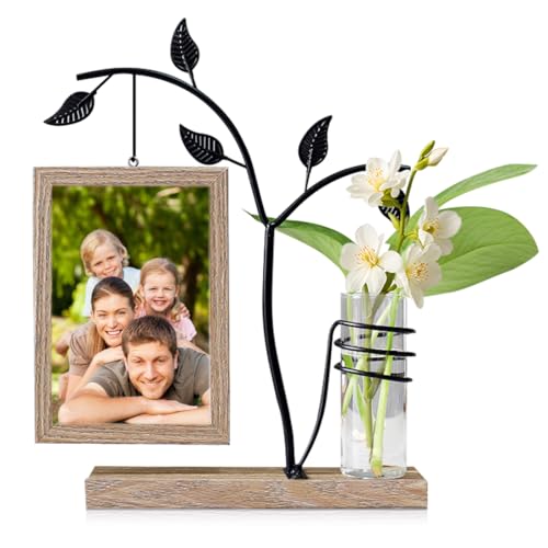 RANJIMA Bilderrahmen Personalisiert für 2 Bilder, Holz Bilderrahmen 10x15 cm Doppelseitig Fotorahmen mit Vase und Metall Baum Familie Geschenk,Fotogeschenke Personalisiert für Mama Oma Schwiegermutter RANJIMA Bilderrahmen Personalisiert für 2 Bilder, Holz Bilderrahmen 10x15 cm Doppelseitig Fotorahmen mit Vase und Metall Baum Familie Geschenk,Fotogeschenke Personalisiert für Mama Oma Schwiegermutter von RANJIMA