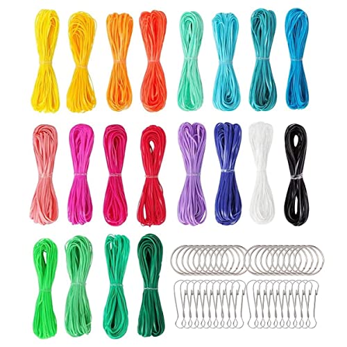 RANJIMA DIY Making Kit,200Pcs Scooby Doo Bänder,Plastik Streifen Schnüre mit 20Pcs Snap Clips und Schlüsselbund Ringe für Armbänder Schmuckherstellung Knüpfset für Kinder und Erwachsener RANJIMA DIY Making Kit,200Pcs Scooby Doo Bänder,Plastik Streifen Schnüre mit 20Pcs Snap Clips und Schlüsselbund Ringe für Armbänder Schmuckherstellung Knüpfset für Kinder und Erwachsener von RANJIMA