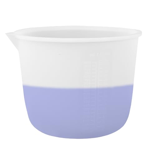 RANJIMA Silikon Messbecher,1000 ml Antihaft Epoxidharz-Mischbecher,Präzise Skala Klar Abgestufte Becher,Epoxidharz-Gieformen,Measuring Cups für Gießformen,Schmuckherstellung,DIY Handmade,Basteln,Küche von RANJIMA