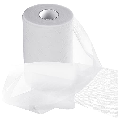 RANJIMA Tüllstoff, 30cm x 100Y Breite Tüll Stoff Rolle Organza Chiffon Stoff Meterware Tüllband für DIY Tutu Rock Hochzeit Tisch Deko Handwerk Bogen Crafts Wedding Decoration, Weiß RANJIMA Tüllstoff, 30cm x 100Y Breite Tüll Stoff Rolle Organza Chiffon Stoff Meterware Tüllband für DIY Tutu Rock Hochzeit Tisch Deko Handwerk Bogen Crafts Wedding Decoration, Weiß von RANJIMA