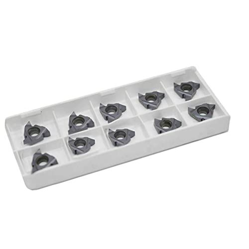 RANRAO 10 Stück 16ER AG60 LDA CNC Hartmetall-Einsatz Gewindeeinsatz für Stahl Edelstahl RANRAO 10 Stück 16ER AG60 LDA CNC Hartmetall-Einsatz Gewindeeinsatz für Stahl Edelstahl von RANRAO