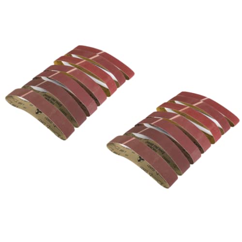 RANRAO 14 Stück Schleifband, 50 x 686 mm, Schleifband-Set für Metall, Holz, Schleifmaschine, Körnung 120–1000 RANRAO 14 Stück Schleifband, 50 x 686 mm, Schleifband-Set für Metall, Holz, Schleifmaschine, Körnung 120–1000 von RANRAO