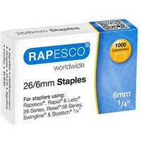 1.000 RAPESCO® Heftklammern 26/6 von RAPESCO®