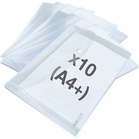 RAPESCO® Dokumententaschen ECO GRS DIN A4 transparent klar, 10 St. von RAPESCO®