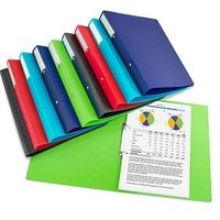 RAPESCO® ECO Ringbuch 2-Ringe je 2x grün, rot, schwarz, dunkelblau, hellblau 3,8 cm DIN A4, 10 St. von RAPESCO®