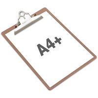 RAPESCO® Klemmbrett VHBCB003 DIN A4 braun Holzhartfaser von RAPESCO®