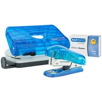 RAPESCO® Locher und Heftgeräte Set 1719 transparent blau von RAPESCO®
