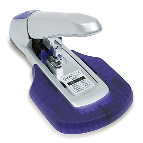 Rapesco 0461 AV-69 Blockheftgerät mit Ablage, Silber/Violett von Rapesco