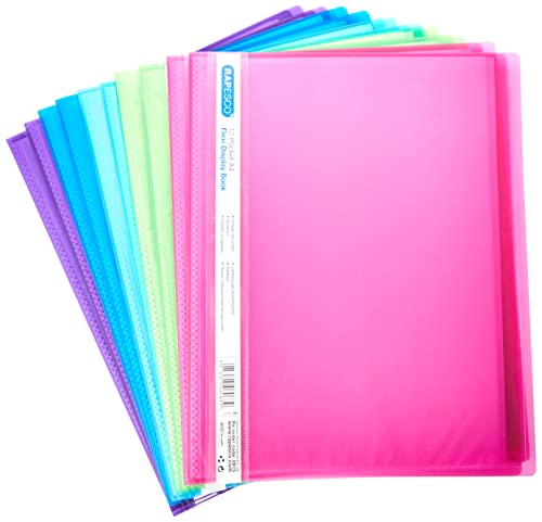 Rapesco 0915 flexibles 10-Hüllen-Sichtbuch, A4, verschiedene Farben, 10 Stück von RAPESCO
