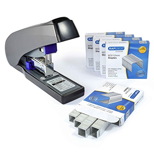 Rapesco 1277 ECO Hefter-Set X5-90ps Blockhefter, 90 Blatt Heftleistung, und 5000 Stück 923/12mm Heftklammern, Schwarz/Violett Rapesco 1277 ECO Hefter-Set X5-90ps Blockhefter, 90 Blatt Heftleistung, und 5000 Stück 923/12mm Heftklammern, Schwarz/Violett von Rapesco