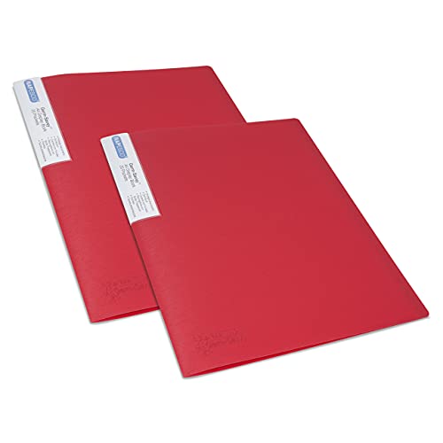 Rapesco 1674 Sichtbuch mit Antibakteriellem Schutz, 20 Hüllen, A4, Rot, 2er Pack Rapesco 1674 Sichtbuch mit Antibakteriellem Schutz, 20 Hüllen, A4, Rot, 2er Pack von Rapesco