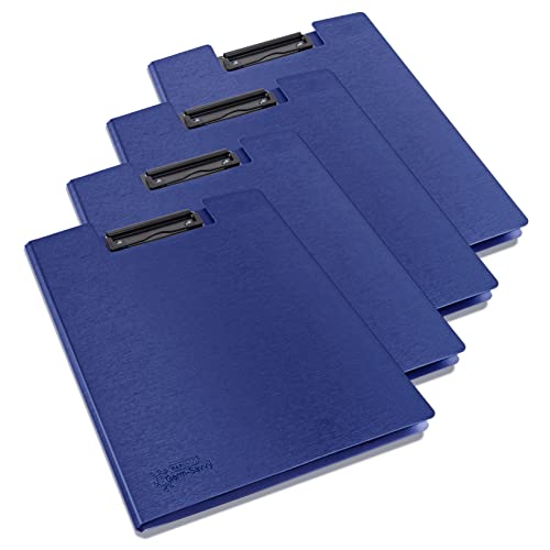 Rapesco 1698 Germ-Savvy Antibakteriell, Klemmbrettmappe A4, Blau, 4 Stück von Rapesco