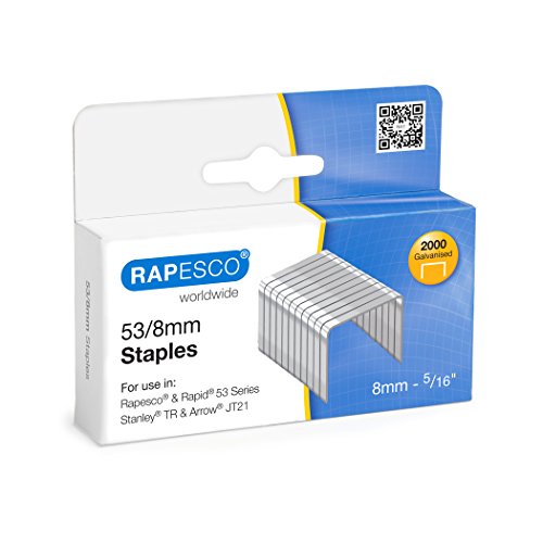 Rapesco Heftklammern 53/8 mm 10 Packungen 2000 Stück von Rapesco