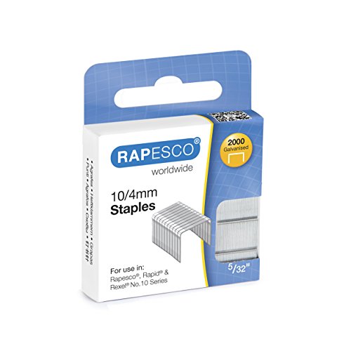 Rapesco R102MBA3 10/4mm verzinkte Heftklammern, 2.000 Stück von Rapesco
