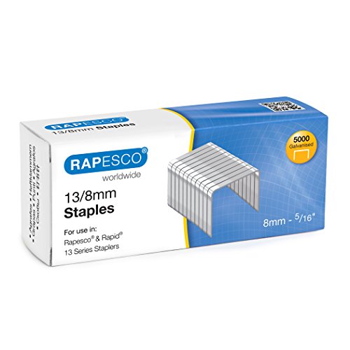 Rapesco S13080Z3 13/8mm verzinkte Tackerklammern, 5000 Stück von Rapesco