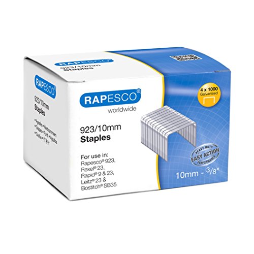 Rapesco S92310Z3 923/10mm verzinkte Heftklammern, 4.000 Stück von RAPESCO