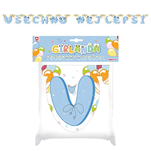 Rappa Papier Girlande Happy Birthday - blau Rappa Papier Girlande Happy Birthday - blau von RAPPA