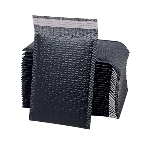 100 Stück wasserdichte, starke Luftpolster-Versandtaschen, Postversandtaschen, selbstklebend, Schwarz, 21 x 15 cm 100 Stück wasserdichte, starke Luftpolster-Versandtaschen, Postversandtaschen, selbstklebend, Schwarz, 21 x 15 cm von RAS WALLETS