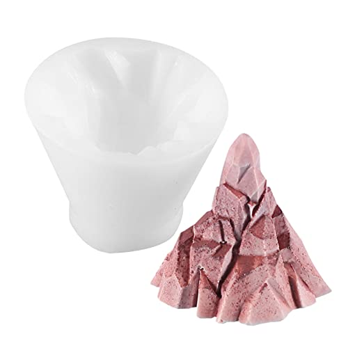 RASOLI Berg-Silikonform, Abenteuer-inspirierte Backform, Bergkette-Backform, Epoxidharz-Formen für Aromatherapie-Kerze, Eiswürfel, EIS, Gips, Heimdekoration von RASOLI