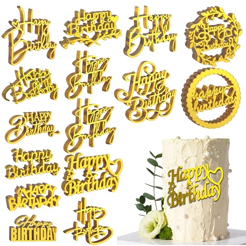 120 Stück Gold Happy Birthday Cake Toppers Spiegel Acryl Kuchen Topper Kuchen Dekorationen Kuchen Einsätze Kuchen Dekorieren Supplies Cupcake Topper für Geburtstag Party Kuchen Desserts Gebäck 15 120 Stück Gold Happy Birthday Cake Toppers Spiegel Acryl Kuchen Topper Kuchen Dekorationen Kuchen Einsätze Kuchen Dekorieren Supplies Cupcake Topper für Geburtstag Party Kuchen Desserts Gebäck 15 von RASSLISA