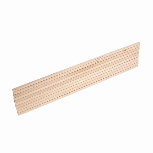 10pcs Holzhandwerksstöcke - Premium -Qualitätsdübel für Kunsthandwerksprojekte, für Modellbuilding und Szenendekoration (6mm*30 cm) von RASTKY