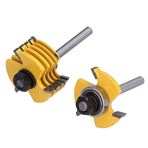 2pcs Slot Cutter Router Bit Eingestellt - 1/4in -Schaft, 3 Flügel Design mit 6 Schneidbreit 2pcs Slot Cutter Router Bit Eingestellt - 1/4in -Schaft, 3 Flügel Design mit 6 Schneidbreit von RASTKY