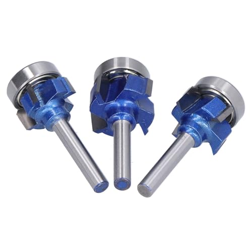 3pcs Corner Round Bit Holzbearbeitungsschneider -Set mit 4 Flötengestaltung, 6 Mm Schaft, R1 R2 R3 Schaltgrößen für Nahtloses Trimmen und Schneiden von Elektro -Routern und Fräsen 3pcs Corner Round Bit Holzbearbeitungsschneider -Set mit 4 Flötengestaltung, 6 Mm Schaft, R1 R2 R3 Schaltgrößen für Nahtloses Trimmen und Schneiden von Elektro -Routern und Fräsen von RASTKY